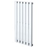 440mm (w) x 850mm (h) Corwen Chrome Vertical Radiator