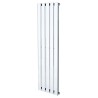 360mm (w) x 1250mm (h) Corwen Chrome Vertical Radiator