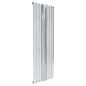 610mm (w) x 1800mm (h) Corwen Chrome Flat Panel Mirror Radiator (6 Sections)