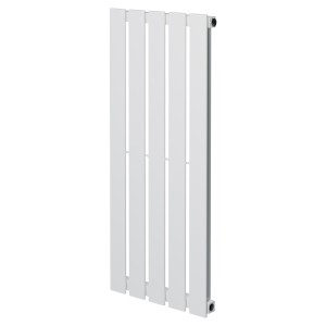 360mm (w) x 850mm (h) Corwen White Flat Panel Vertical Radiator (5 Sections)