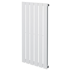 440mm (w) x 850mm (h) Corwen White Flat Panel Vertical Radiator (6 Sections)