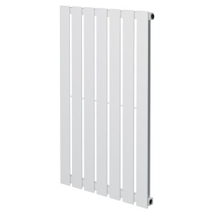 516mm (w) x 850mm (h) Corwen White Flat Panel Vertical Radiator (7 Sections)