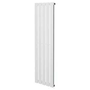 360mm (w) x 1250mm (h) Corwen White Flat Panel Vertical Radiator (5 Sections)