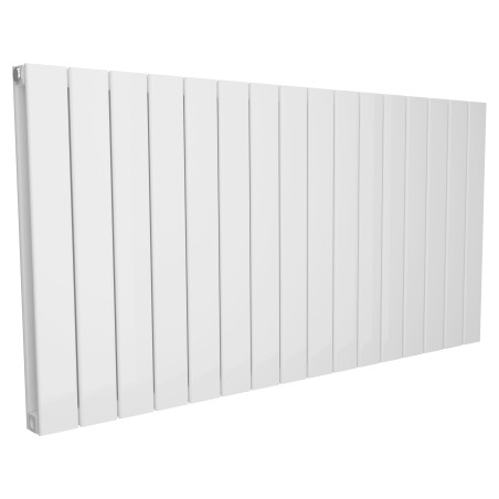1180mm (w) x 600mm (h) Corwen Double Panel White Horizontal Aluminium Radiator