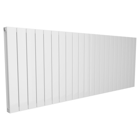 1624mm (w) x 600mm (h) Corwen Double Panel White Horizontal Aluminium Radiator