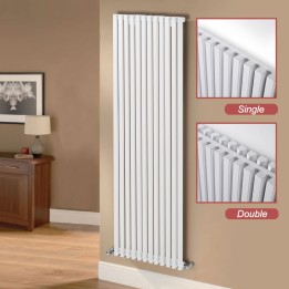 Ultraheat "Klon" Designer White Horizontal Radiators (12 Sizes)
