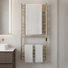 600mm (w) x 1100mm (h) Tubo Brushed Brass Stainless Steel Dry Electric Towel Rail (In-Built Controller)