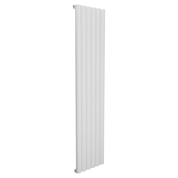 415mm (w) x 1800mm (h) Taurus Aluminium White Vertical Radiator