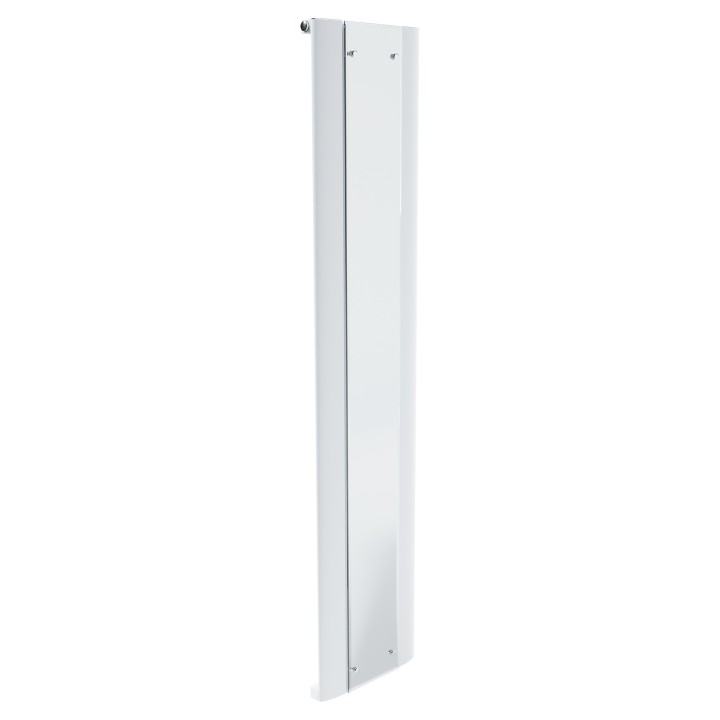 365mm x 1800mm Thor White Aluminium Mirror Radiator