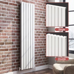 Ultraheat "Linear" Vertical White Radiators (13 Sizes)