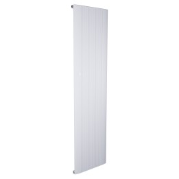 470mm (w) x 1800mm (h) Cariad Aluminium White Radiator