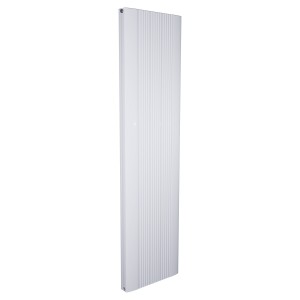 470mm (w) x 1800mm (h) Cariad Double Panel White Vertical Aluminium Radiator (10 Extrusions)