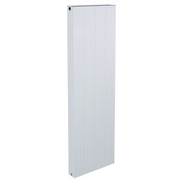 375mm x 1200mm Double Panel White Vertical Aluminium Designer Radiator