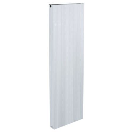 375mm x 1200mm Double Panel White Vertical Aluminium Designer Radiator