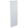 375mm x 1200mm Double Panel White Vertical Aluminium Designer Radiator