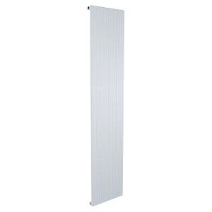 375mm (w) x 1800mm (h) Newborough White Vertical Single Panel Aluminium Radiator (4 Extrusions)