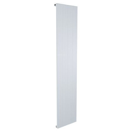 375mm x 1800mm Single Panel White Vertical Aluminium Designer Radiator