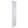 375mm x 1800mm Single Panel White Vertical Aluminium Designer Radiator