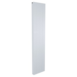 375mm (w) x 1800mm (h) Newborough White Vertical Double Panel Aluminium Radiator (4 Extrusions)