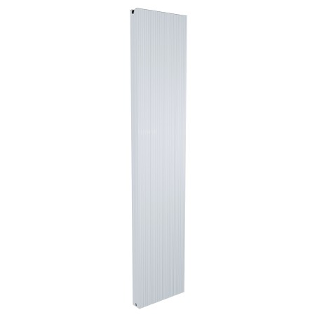 375mm x 1800mm Double Panel White Vertical Aluminium Designer Radiator