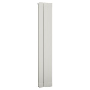 268mm (w) x 1446mm (h) Trojan White Vertical Aluminium Radiator (3 Extrusions)