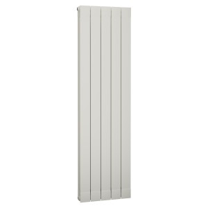 428mm (w) x 1446mm (h) Trojan White Vertical Aluminium Radiator (5 Extrusions)