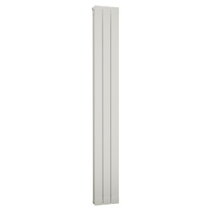 268mm (w) x 1846mm (h) Trojan White Vertical Aluminium Radiator (3 Extrusions)