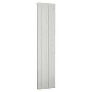 428mm (w) x 1846mm (h) Trojan White Vertical Aluminium Radiator (5 Extrusions)