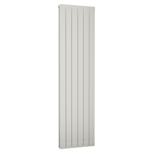 508mm (w) x 1846mm (h) Trojan White Vertical Aluminium Radiator (6 Extrusions)