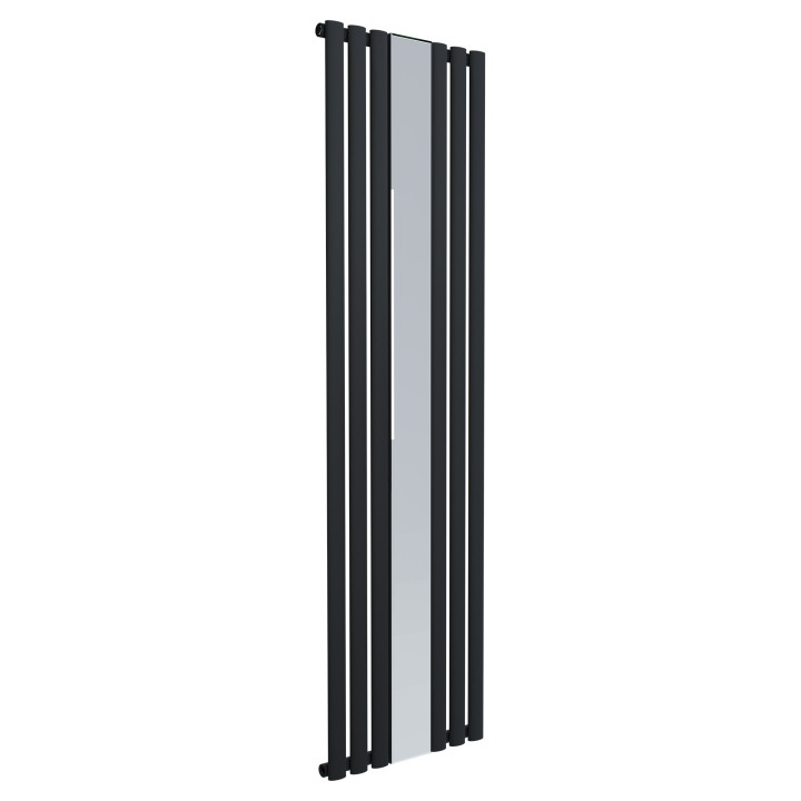 499mm (w) x 1800mm (h) Brecon Black Mirrored Radiator