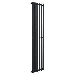 420mm (w) x 1800mm (h) Brecon Black Vertical Radiator