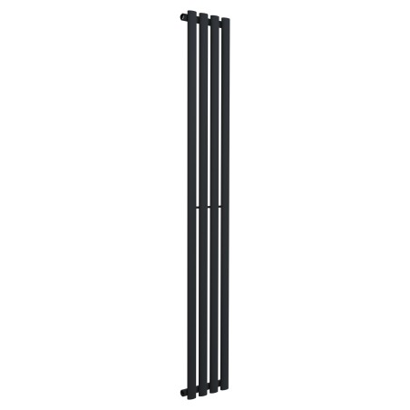 280mm (w) x 1800mm (h) Brecon Black Vertical Radiator