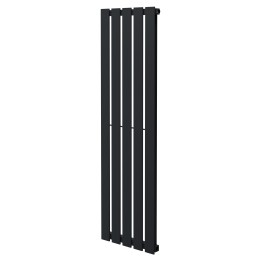 360mm (w) x 1250mm (h) Corwen Black Vertical Radiator