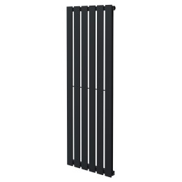 440mm (w) x 1250mm (h) Corwen Black Vertical Radiator