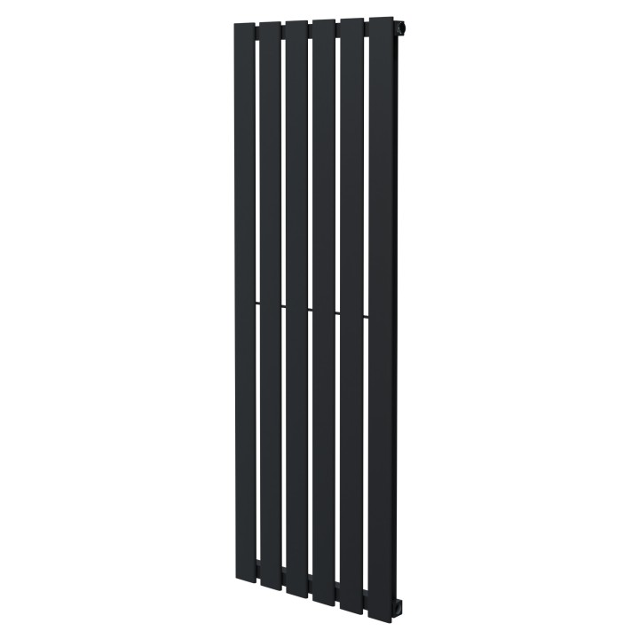 440mm (w) x 1250mm (h) Corwen Black Vertical Radiator