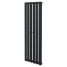 440mm (w) x 1250mm (h) Corwen Black Vertical Radiator