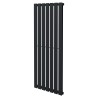 516mm (w) x 1250mm (h) Corwen Black Vertical Radiator