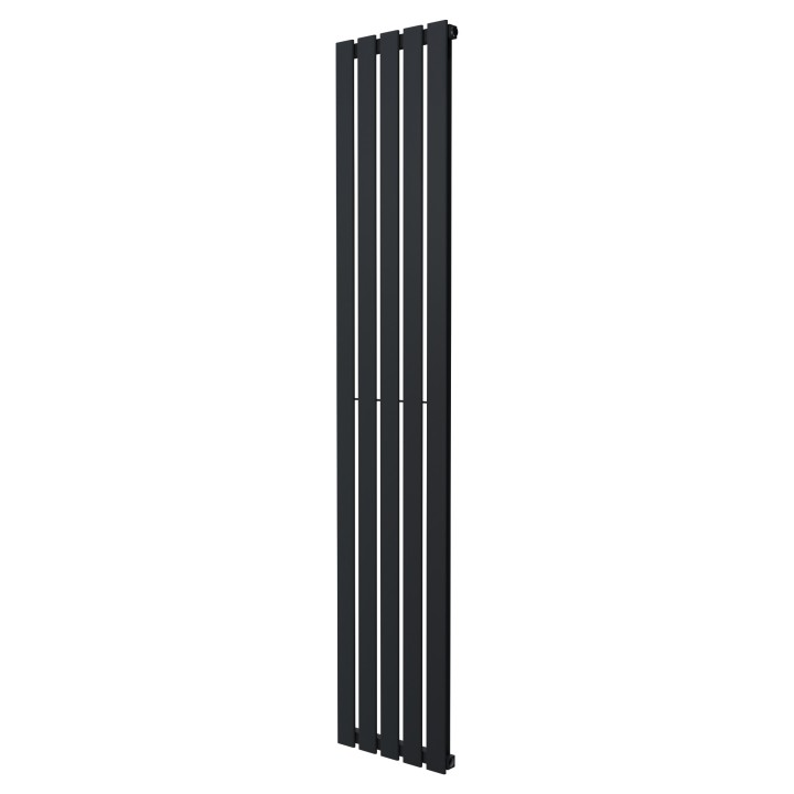 360mm (w) x 1850mm (h) Corwen Black Vertical Radiator