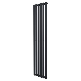 440mm (w) x 1850mm (h) Corwen Black Vertical Radiator