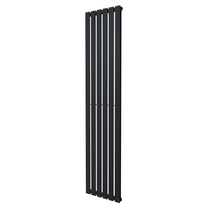 440mm (w) x 1850mm (h) Corwen Black Vertical Radiator