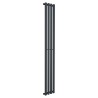 280mm (w) x 1800mm (h) Brecon Anthracite Vertical Radiator