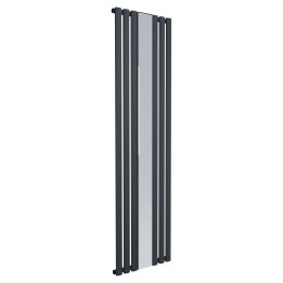 499mm (w) x 1800mm (h) Brecon Anthracite Mirror Radiators