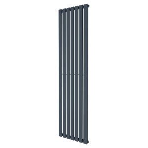 516mm (w) x 1850mm (h) Corwen Anthracite Flat Panel Vertical Radiator (7 Sections)