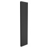 366mm (w) x 1800mm (h) Corwen Double Panel Anthracite Vertical Aluminium Radiator