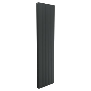 470mm (w) x 1800mm (h) Cariad Double Panel Anthracite Vertical Aluminium Radiator (10 Extrusions)