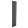 415mm (w) x 1800mm (h) Taurus Aluminium Anthracite Vertical Radiator