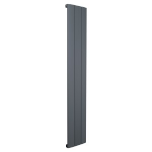 280mm (w) x 1600mm (h) Thor Anthracite Vertical Aluminium Radiator (3 Extrusions)