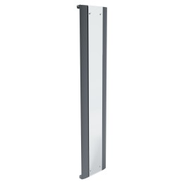 365mm x 1800mm Thor Anthracite Aluminium Mirror Radiator