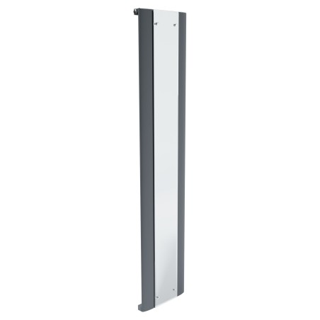 365mm x 1800mm Thor Anthracite Aluminium Mirror Radiator