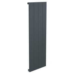 375mm x 1200mm Single Panel Anthracite Vertical Aluminium Designer Radiator